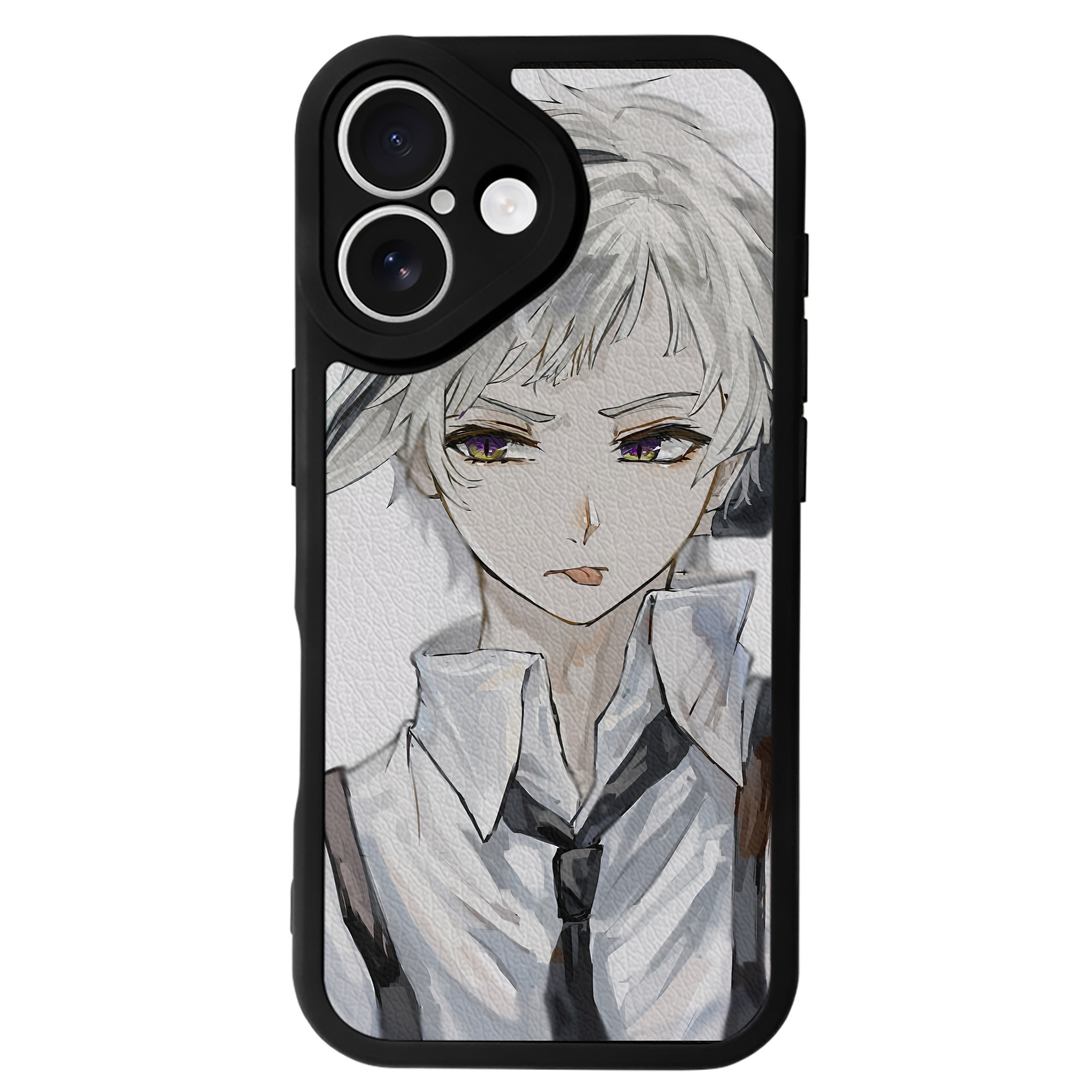 （画像用） 文豪ストレイドッグス Bungo Stray Dogs 【iPhone 16シリーズ対応】シリコンスマホケース（レザー調） 材質：シリコン